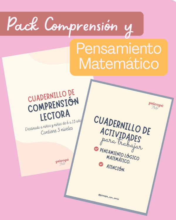 Producto - Pack Comprensión Lectora y Pensamiento lógico matemático