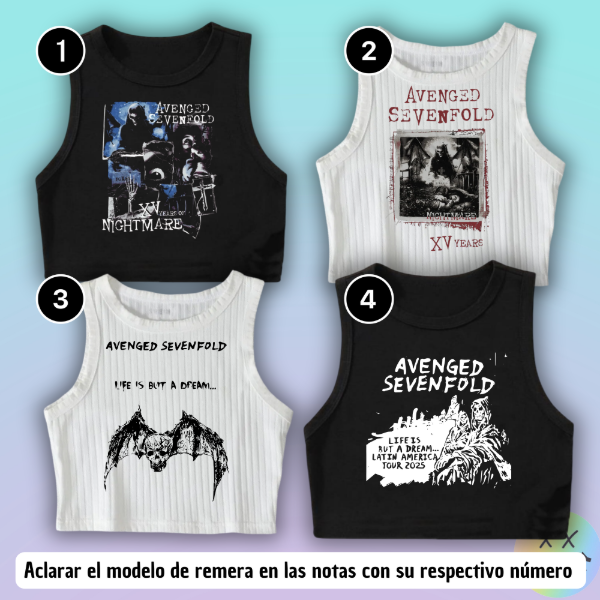 Producto - Musculosas Avenged Sevenfold #1