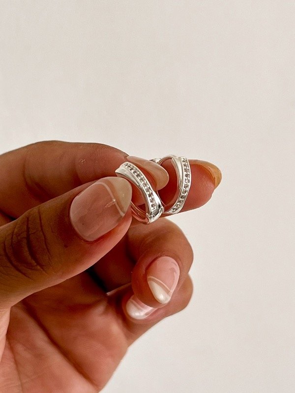 Producto - Argollita Cruzada Micropavé