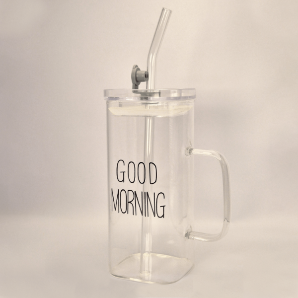 Producto - Vaso de vidrio Good Morning