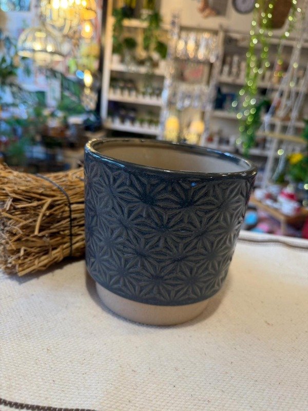 Producto - Maceta estrella azul 13cm ( Efectivo: 14.000)