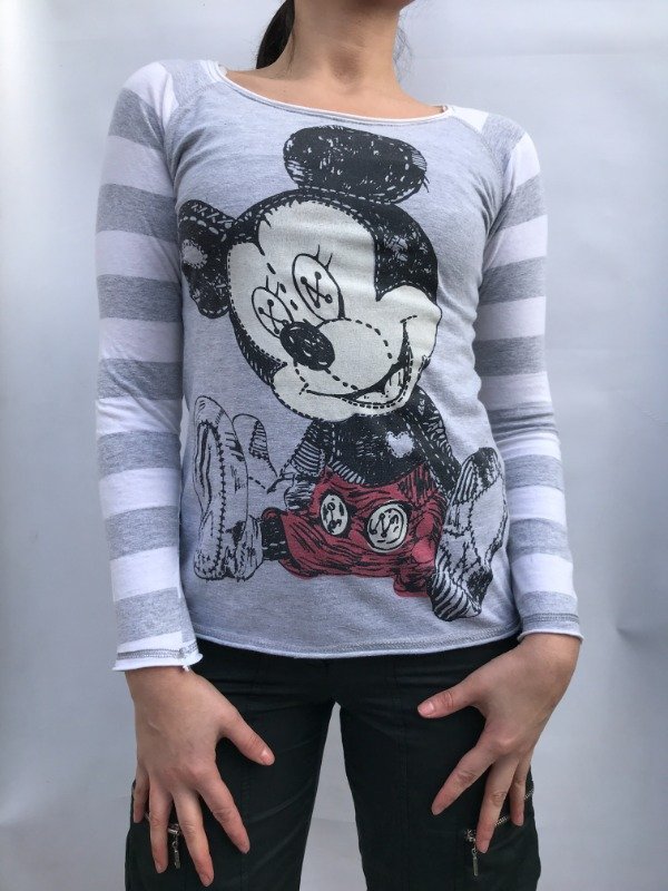 Producto - Emo longsleeve Mickey ojos de boton - 1