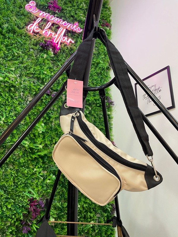 Producto - Riñonera Urban BLACK AND NUDE  0190