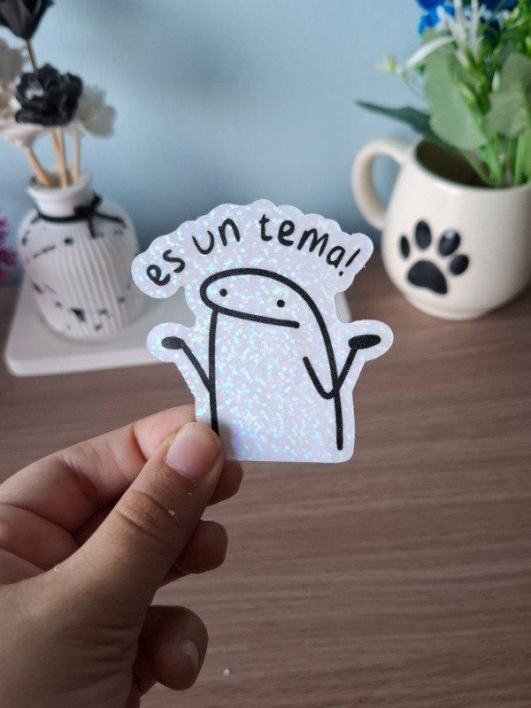 Producto - Stickers brillantes - Colección "Memes" 052 - Es un tema