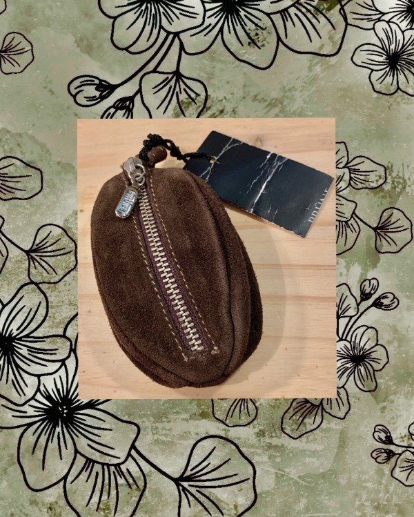 Producto - Monedero Prüne de gamuza Chocolate