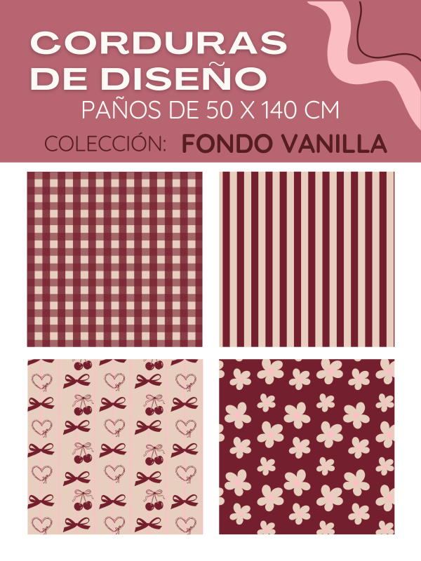 Producto - PAÑOS CORDURAS DE DISEÑO - FONDO VAINILLA
