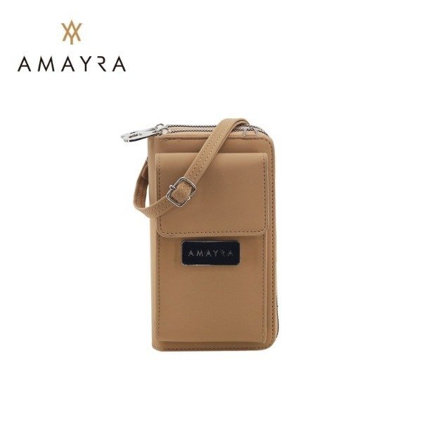 Producto - BANDOLERA PORTACELULAR AMAYRA CAMEL COD: B996.2