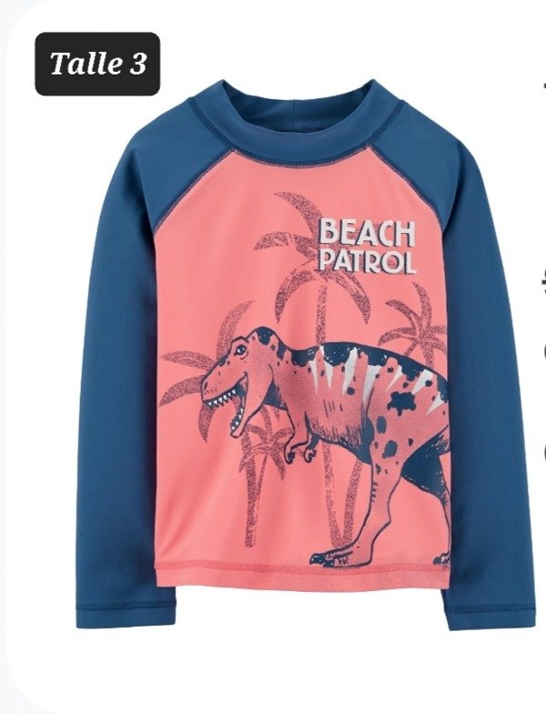 Remera uv carters talle 3