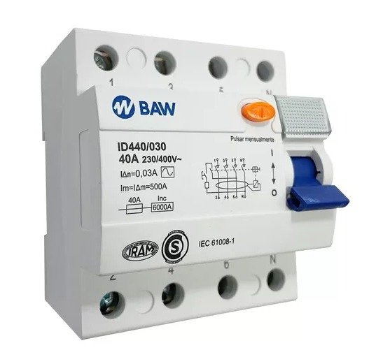 Producto - Disyuntor 4X40A 30mA BAW