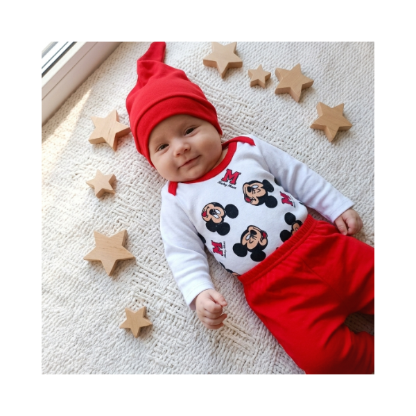 Producto - conjunto MICKEY caritas rojo