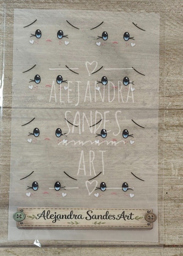 Producto - Ojos  de color termotransferibles
