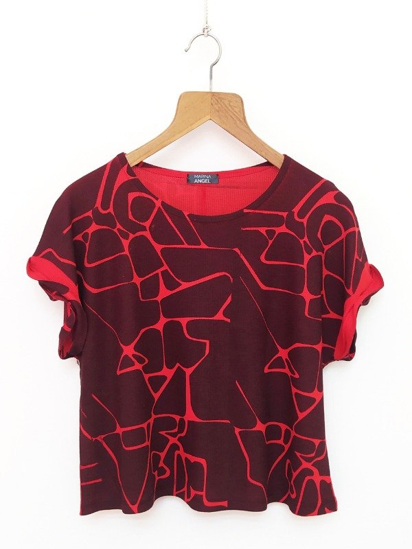 Producto - Remera Oficio -estampa Orgánica en negro-