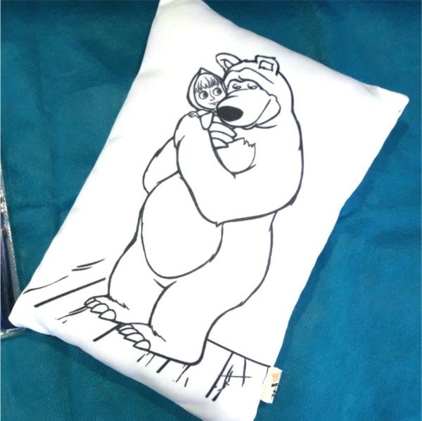 Producto - Almohadoncito para Pintar Masha y el Oso