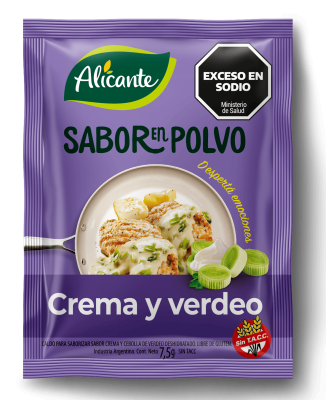 Producto - SABOR EN POLVO CREMA Y VERDEO