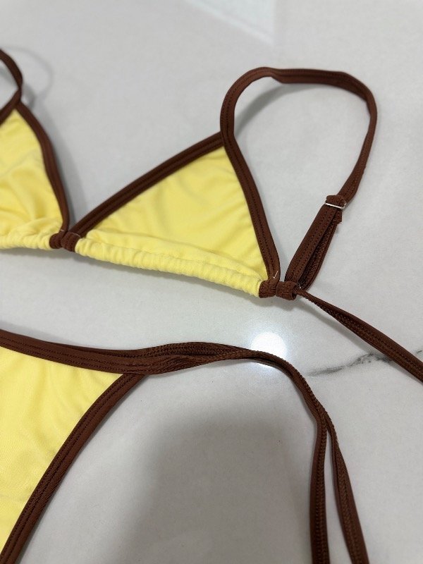 Producto - Bikini MUNAY combinada amarillo/capuchino - 1
