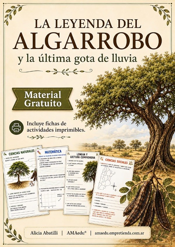 Producto - LA LEYENDA DEL ALGARROBO (Material Gratuito)