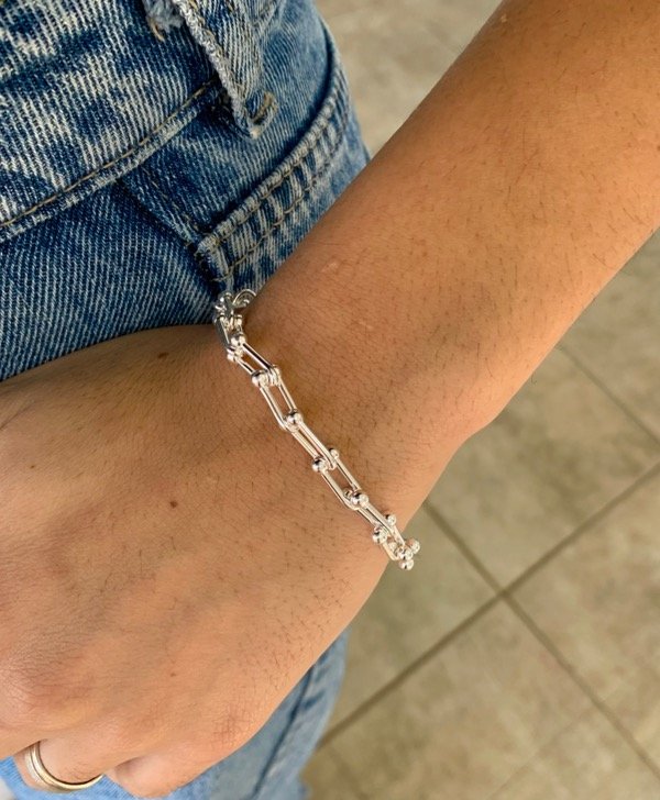 Producto - Pulsera china acero blanco