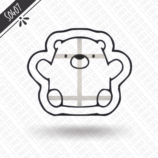 Producto - S0407 - Oso sentado (Animales de bosque)