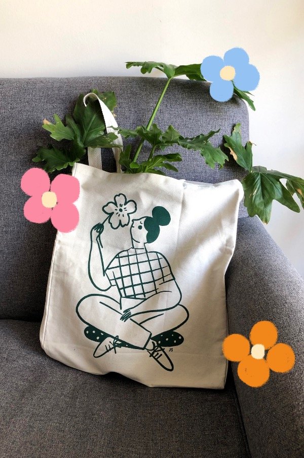 Producto - Super Tote Mujer con flor