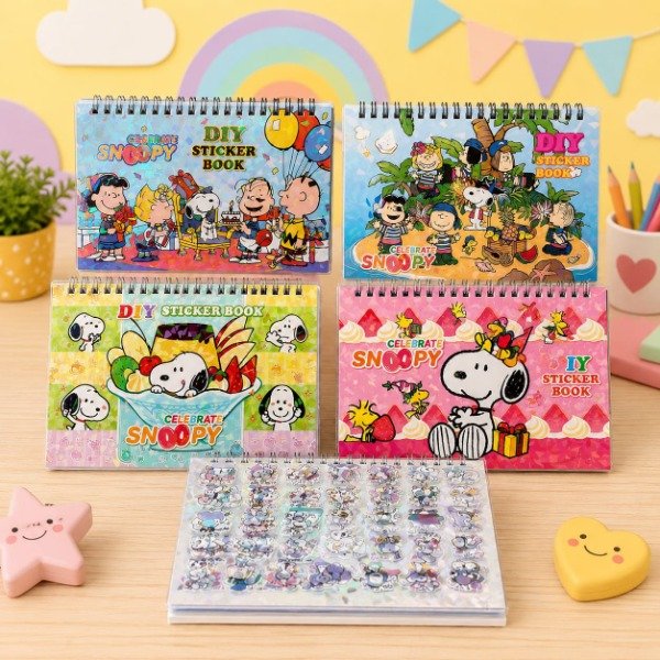 Producto - Libreta Anillada de Stickers Snoopy W