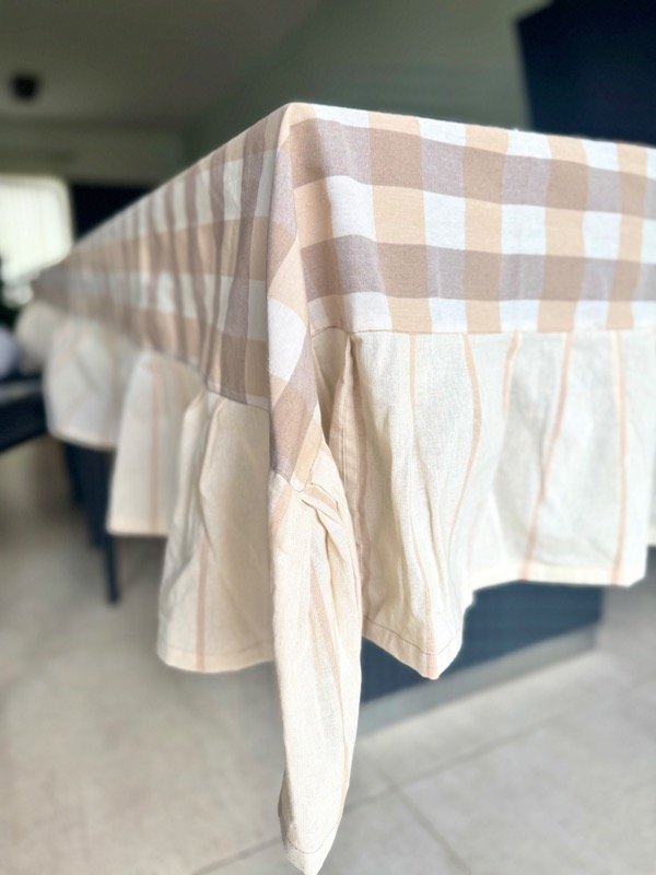 Producto - Mantel Tusor picnic arena  con volados