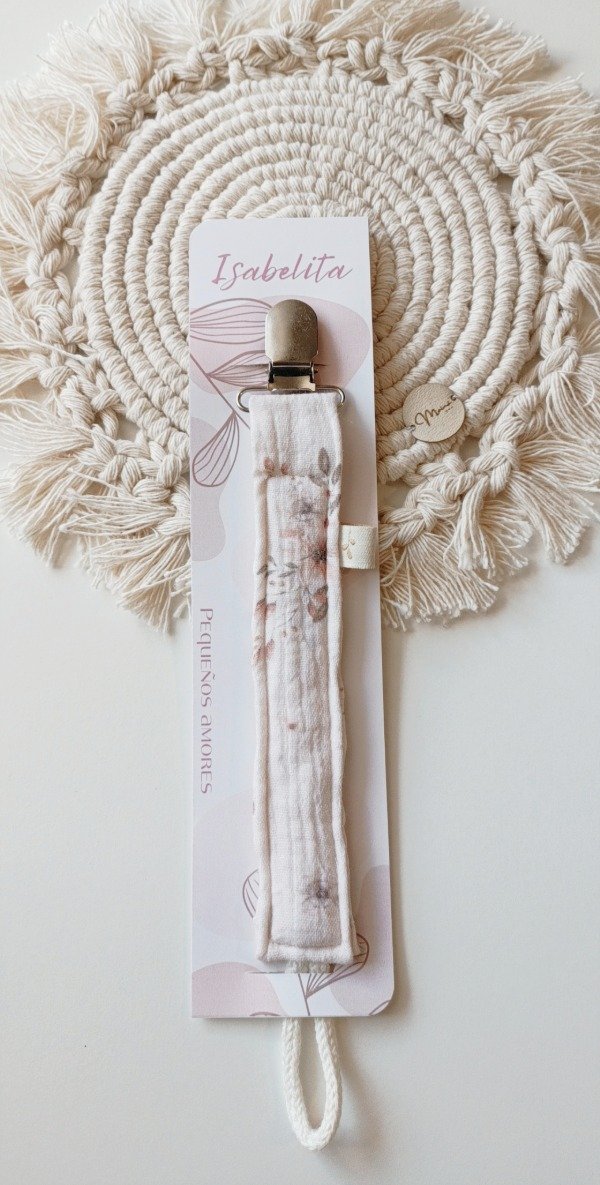 Producto - portachupete rosa