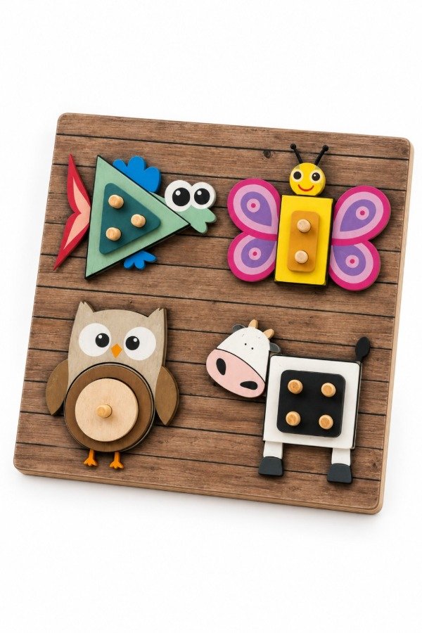 Producto - Juego de encastre de madera animales - 1