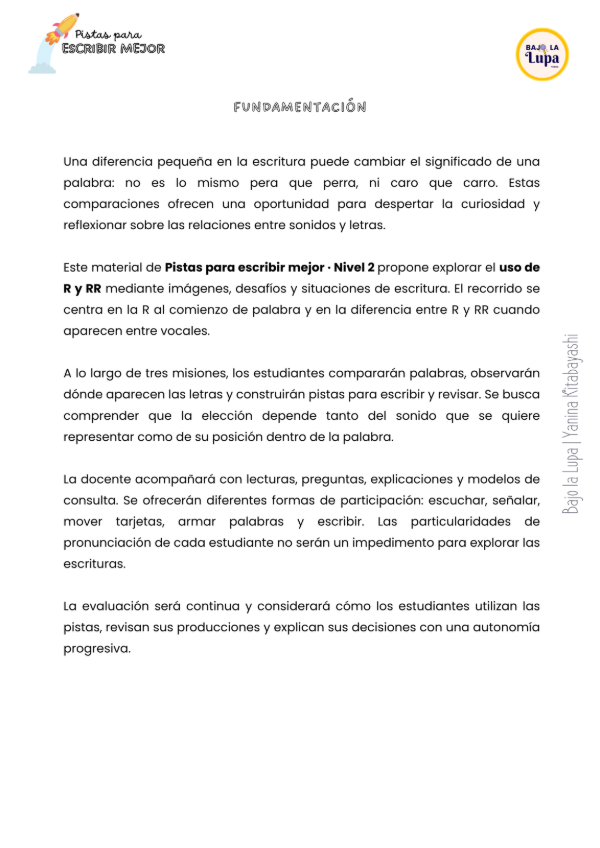 Producto - Pistas para escribir mejor Nivel 2 R y RR - 2