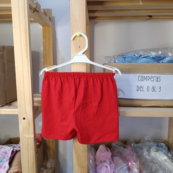 Producto - TALLE 3 - Short liso - ROJO