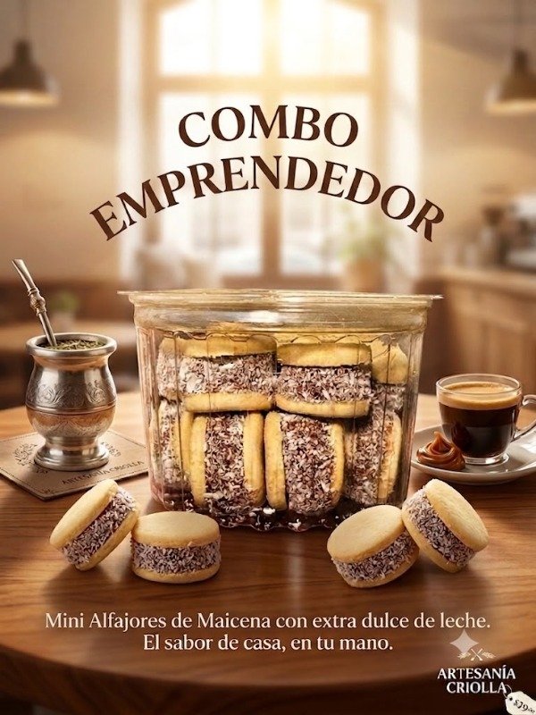 Producto - COMBO EMPREDEDOR DE ALFAJORCITOS """ EXTRA DULCE """ PARA 65 POTES
