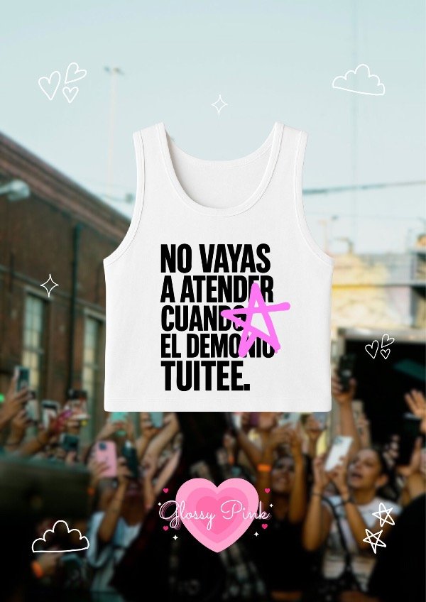Producto - Tank Top Cuando El Demonio Tuitee - DTF