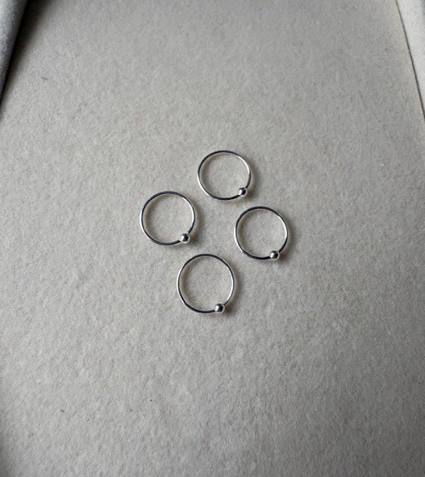 Producto - Argollita Ball (unidad) 10mm - Plata 925