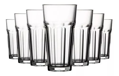 Producto - Juego 12 Vaso Facetado Pasabahce 420 Cc Casablanca Oferta
