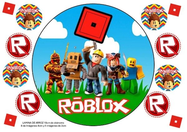 Producto - LAMINA ROBLOX 10 REDONDA