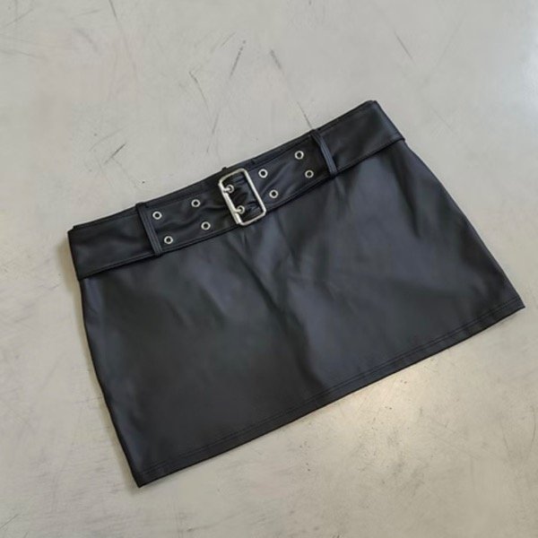 Producto - Pollera Cuerina Hebilla Ancho