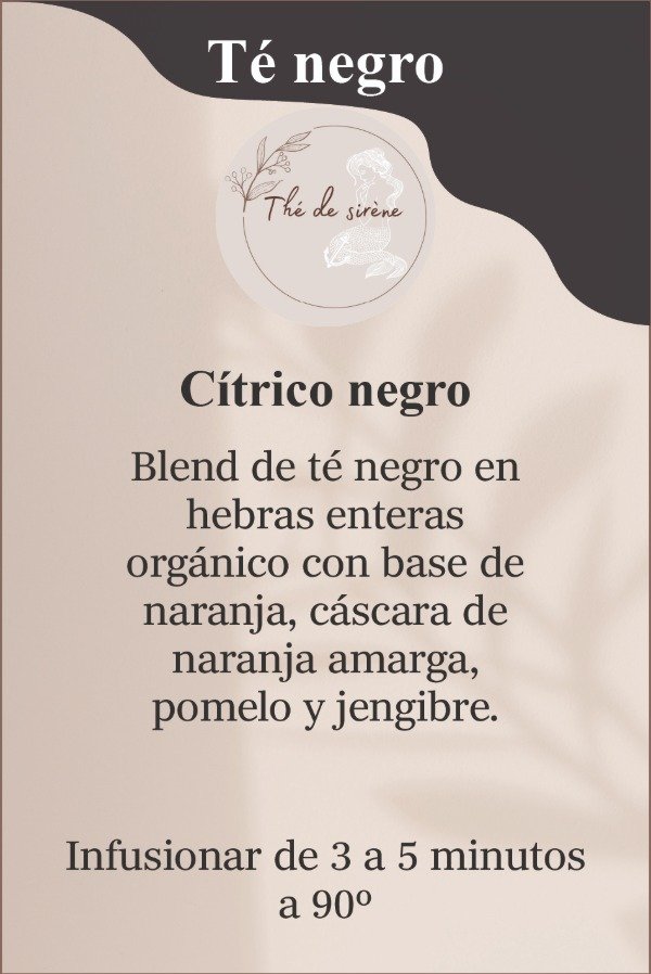 Producto - Blend de té negro 30g - Cítrico negro