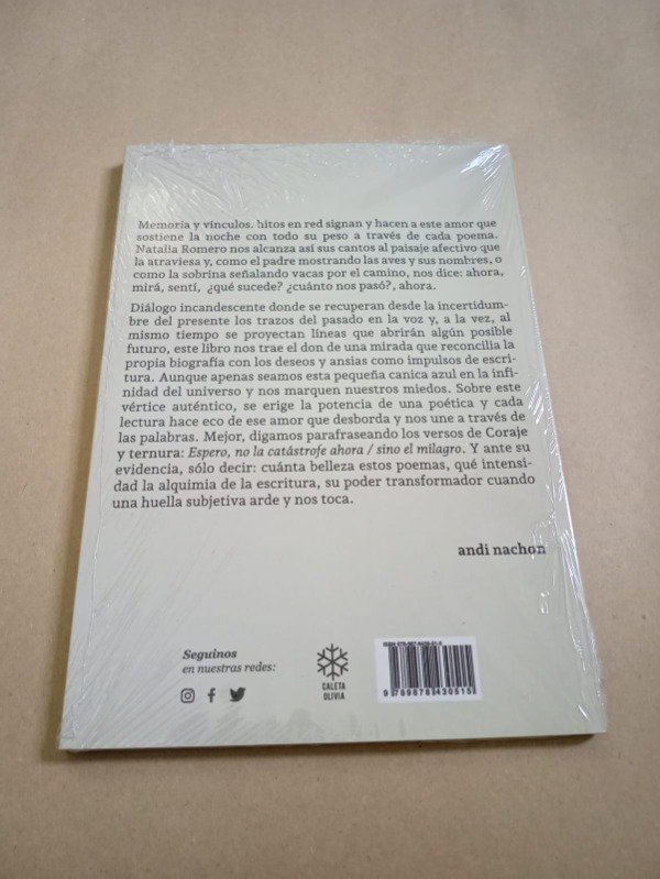 Producto - El amor sostiene el peso de la noche - Natalia Romero - Caleta Olivia - 1