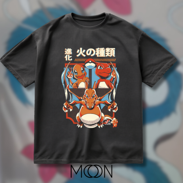 Producto - REMERA ESTAMPA DELANTERA - Charizard Pokemon