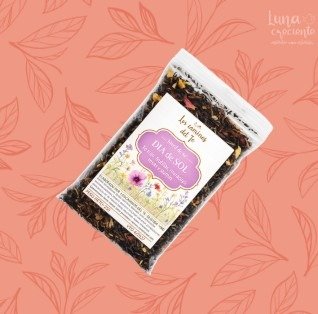 Producto - Dia de Sol-té rojo, frutillas, maracuyá, rosas, jazmín y fresas