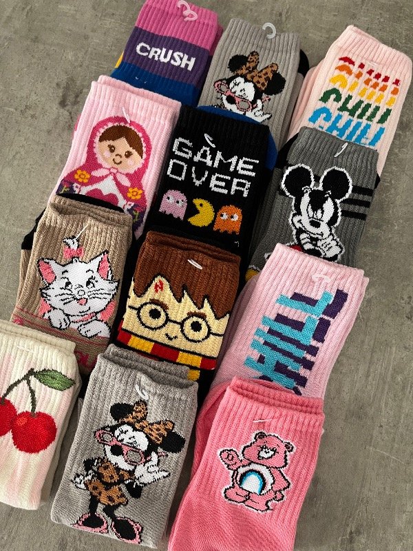 Producto - Medias 3/4 Motivos Colores (POR MEDIA DOCENA)