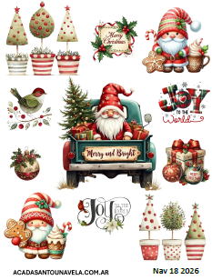 Producto - Lámina termotransferible PLANCHA colección navidad nav18
