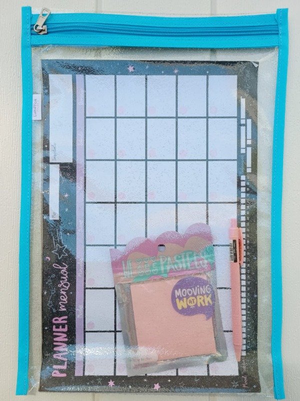 Producto - Sobre Cristal Grande Glitter Oficio Turquesa