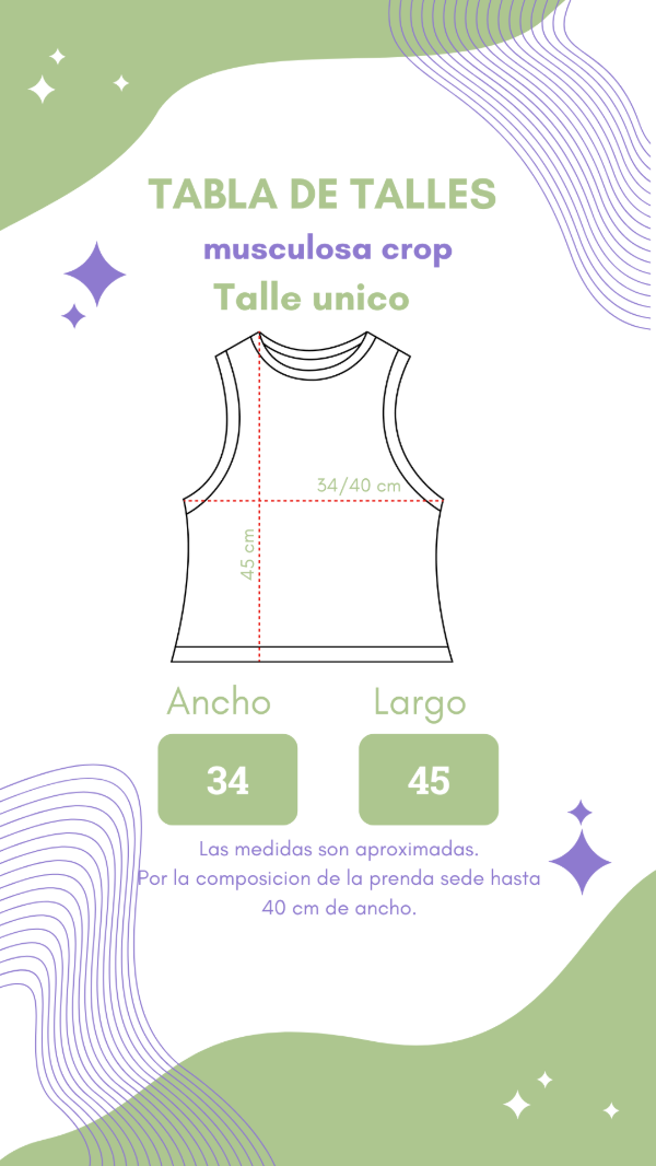 Musculosa crop morat asuntos pendientes — imagen 2