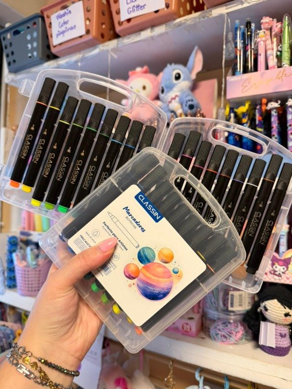 Producto - Valija x18 Marcadores Fluo