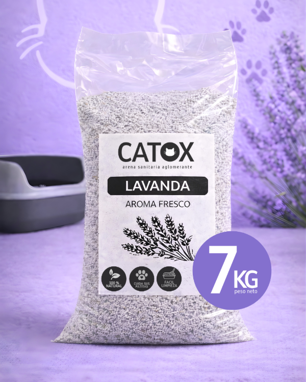 Producto - Arena sanitaria aglomerante aroma fresco a Lavanda x 7KG
