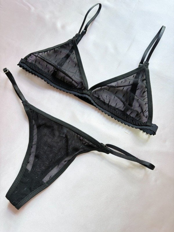 Producto - Tul Negro Plumeti - 1