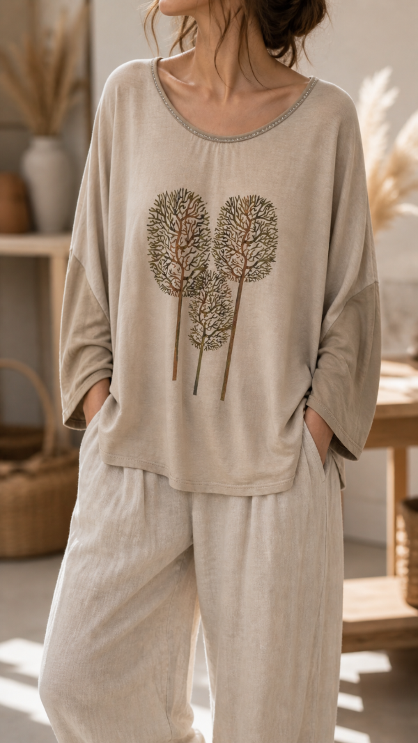Producto - Remera de algodón italiana con dorado