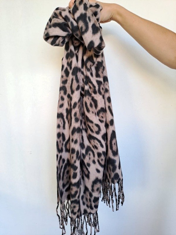Producto - LD24 Lanilla Animal Print Vison y Negro