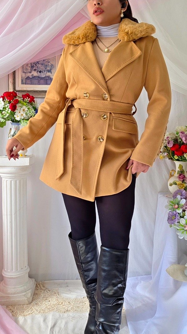 Producto - Tapado Fatima Beige! IMPORTADO NUEVO