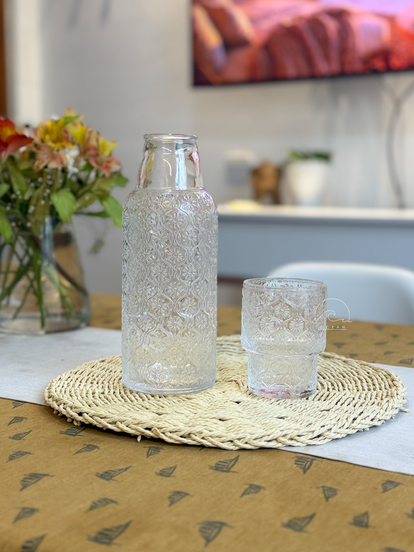 Producto - Set Botella + Vaso - Flowers